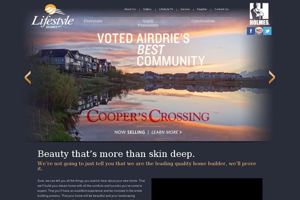 Lifestyle theme site design template sample