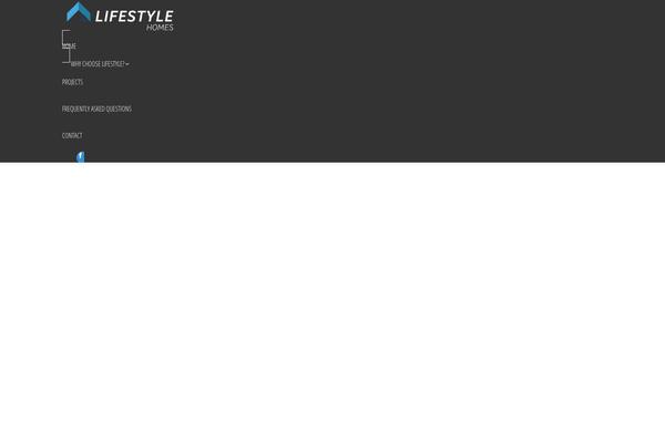 lifestylehomes.co.nz site used Lifestyle Child Theme