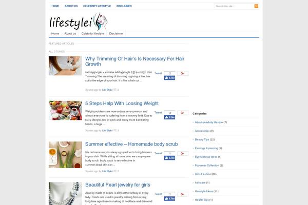 Freshlife theme site design template sample