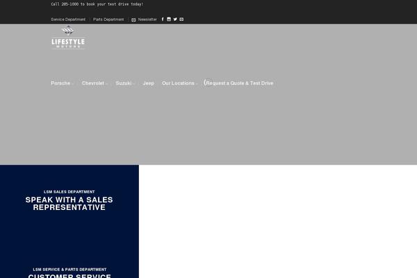 Lifestyle theme site design template sample