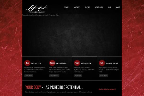 lifestylewellnessspa.com site used Cadenza
