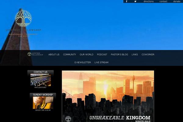 Parallax theme site design template sample
