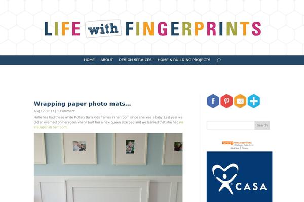 lifewithfingerprints.com site used Divi-lifewithfingerprints