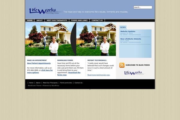 Irealestate theme site design template sample