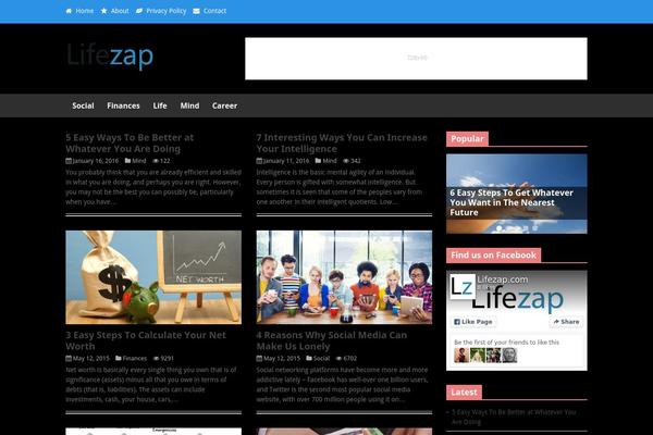 Discover theme site design template sample