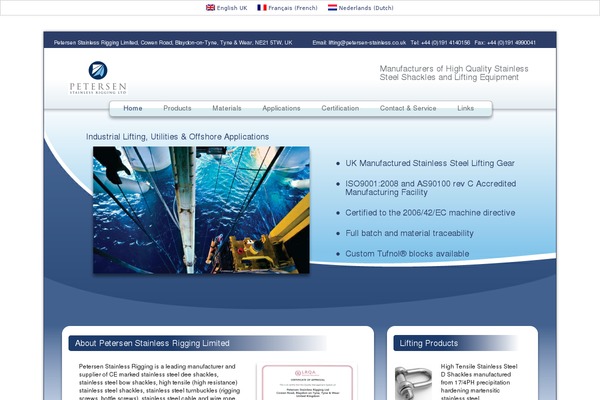 liftingshackles.com site used Liftingshackles-splash