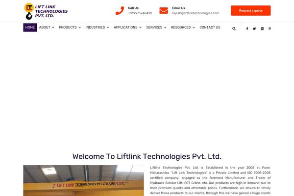 Industro theme site design template sample