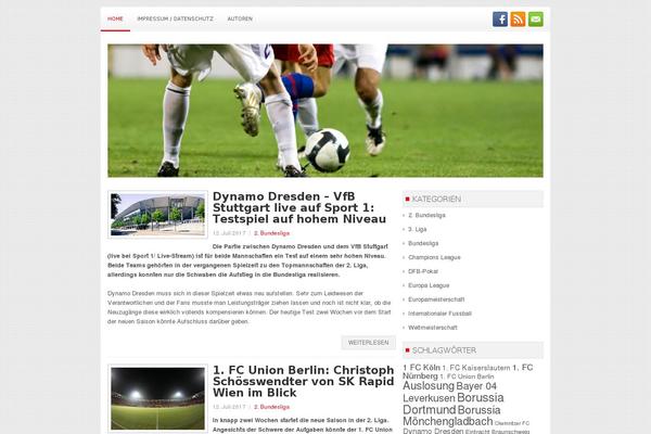 Instinct theme site design template sample