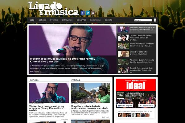 Cream Magazine theme site design template sample