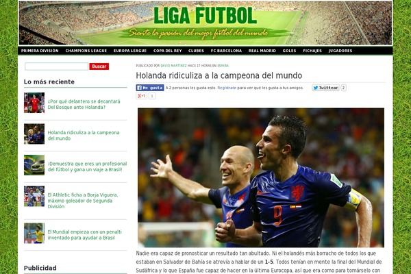 ligafutbol.net site used Cd-blogs
