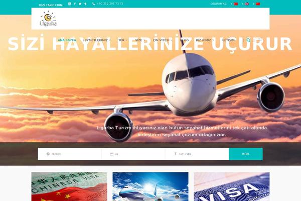 Travelo theme site design template sample