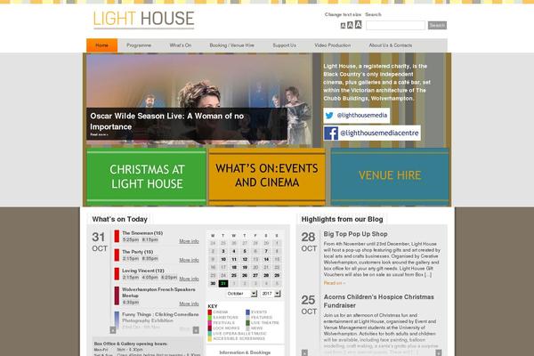 Lighthouse theme site design template sample