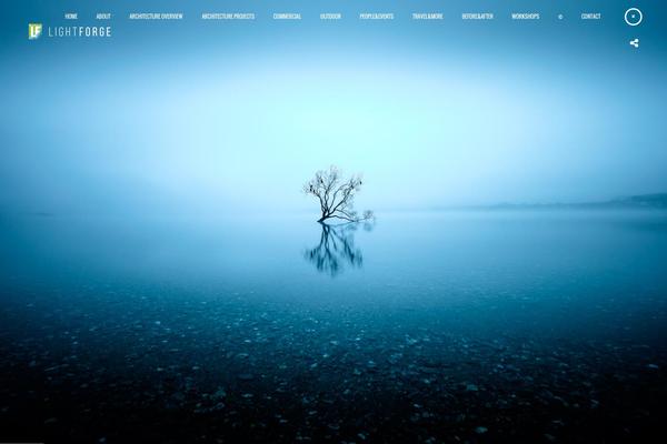 Darkroom theme site design template sample