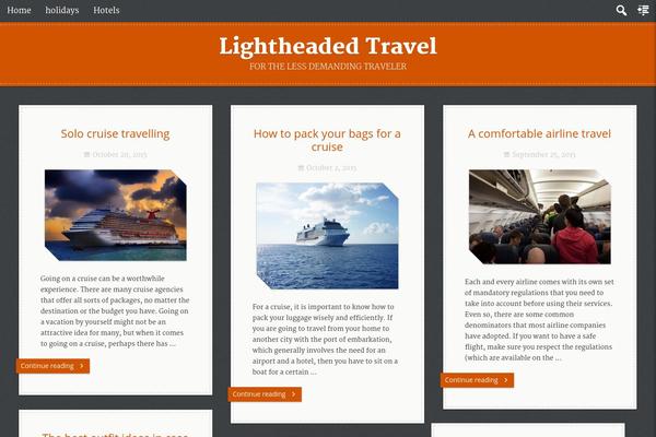 Cara theme site design template sample
