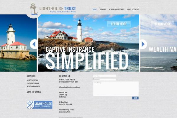 Lighthouse theme site design template sample