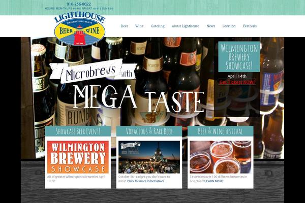 Lighthouse theme site design template sample