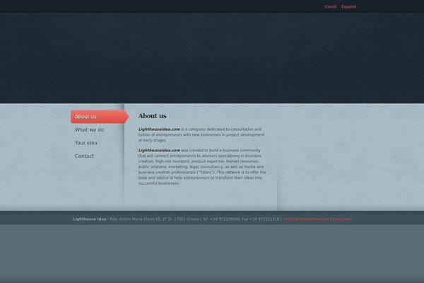 Lighthouse theme site design template sample