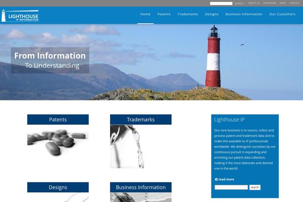 Lighthouse theme site design template sample
