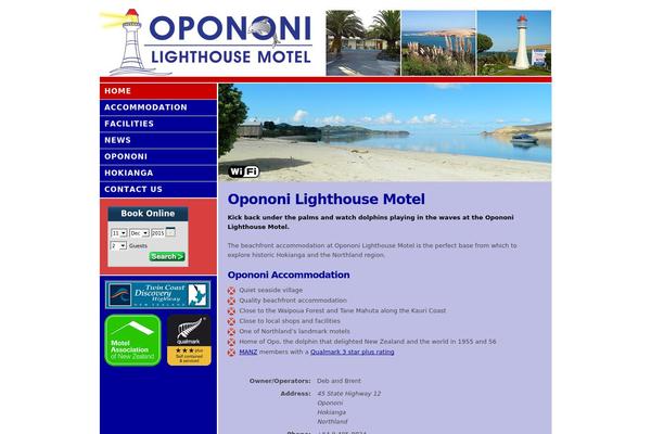 Lighthouse theme site design template sample