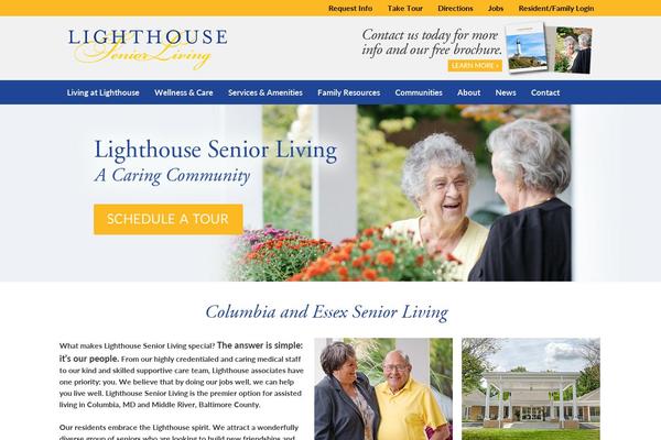 Lighthouse theme site design template sample