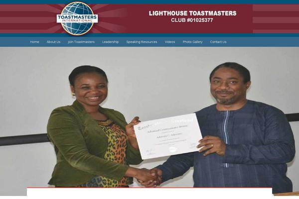lighthousetoastmasters.org site used Education Pro