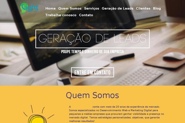 Light theme site design template sample