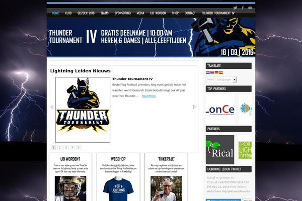 SPORTY theme site design template sample