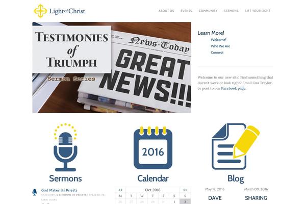 Church-suite theme site design template sample
