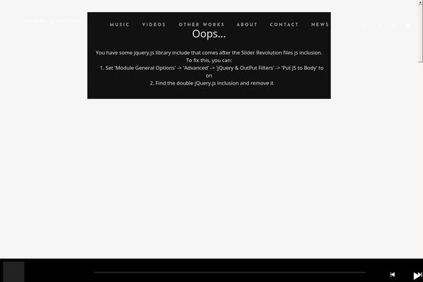 Site using Croma-music plugin