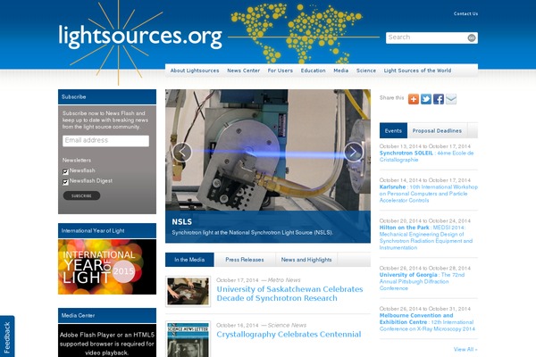 lightsources.org site used Radiate
