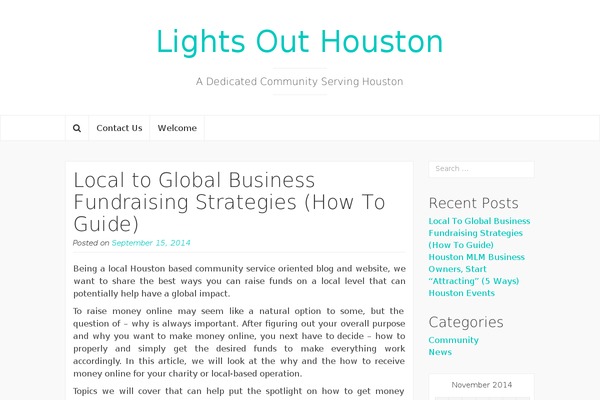 Coeur theme site design template sample
