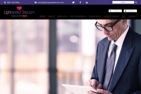 Lightspeed theme site design template sample