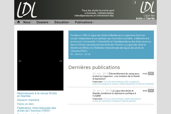 Site using Dropdown Menu Widget plugin