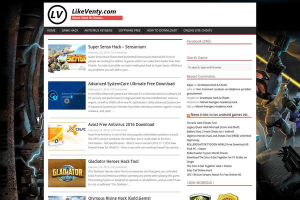 MH Magazine lite theme site design template sample