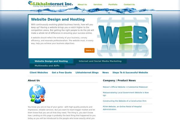 Venture theme site design template sample