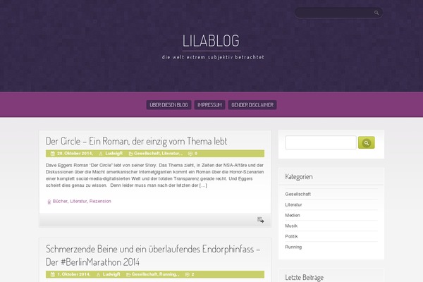 Purple Pro theme site design template sample
