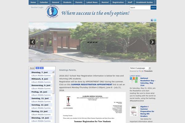 Academica theme site design template sample