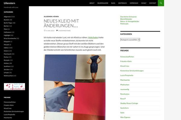 Twenty Fourteen theme site design template sample