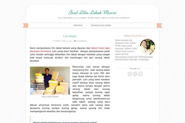 Sugar and Spice theme site design template sample