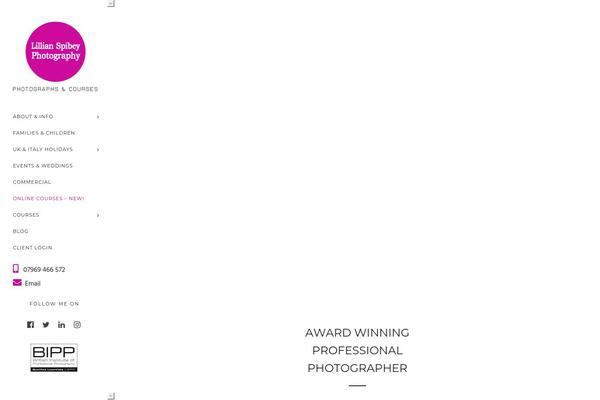 Photography-child theme site design template sample