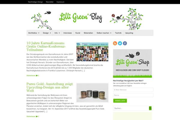 Green theme site design template sample