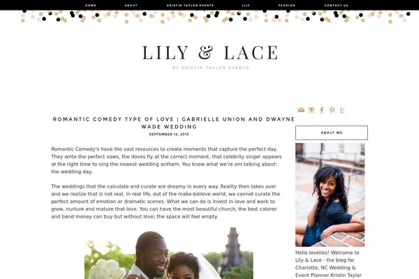 lilyandlaceblog.com site used Glittergoldwp