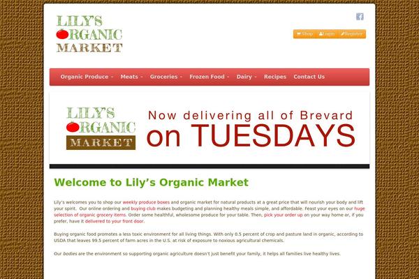 lilysorganicmarket.com site used PageLines