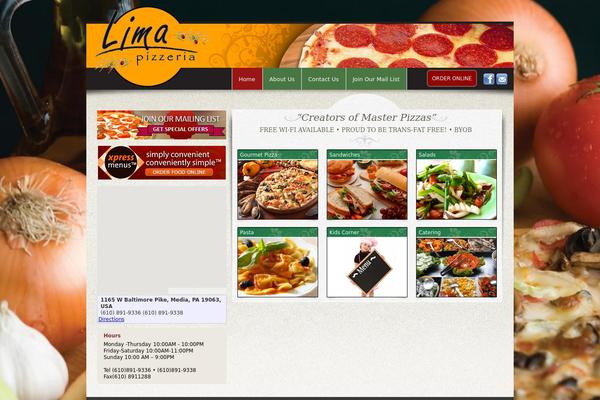 limapizzeria.com site used Xpresstemplate