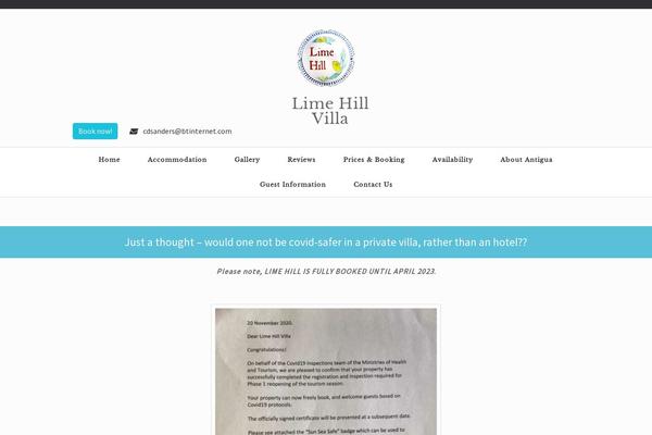 Vantage-child theme site design template sample