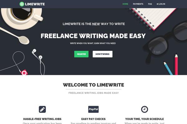 limewrite.com site used Limewrite