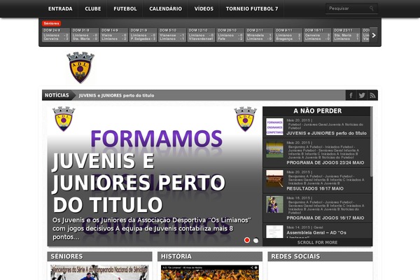 Gameday theme site design template sample