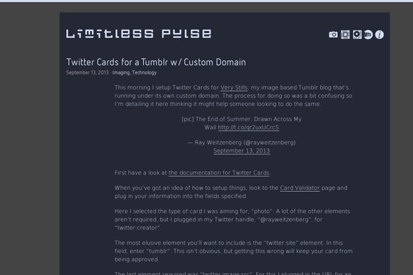 Limitless theme site design template sample