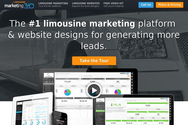 Marketing360-vertical theme site design template sample