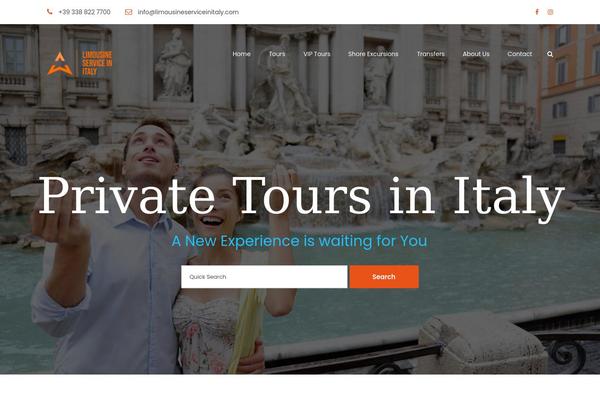 TravelTour theme site design template sample